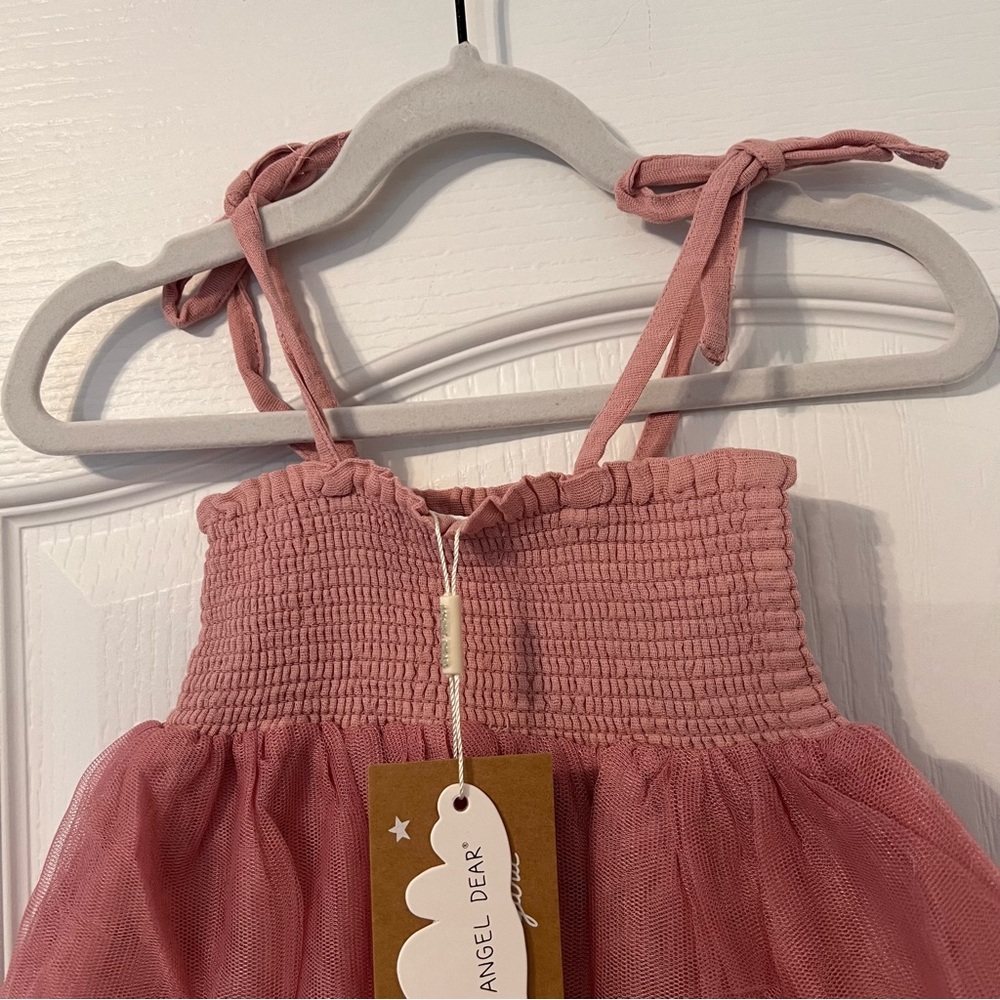 NWT Angel Dear Dusty Pink Tutu Bubble size 12-18 months - Picture 2 of 7